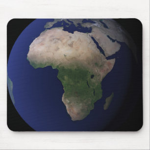 Volle Erde, die Afrika, Europa u. mittleres EA Mousepad