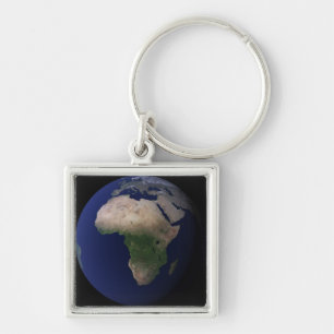 Volle Erde, die Afrika, Europa u. mittleres EA Schlüsselanhänger