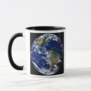 Volle Erde, die das Amerika zeigt Tasse