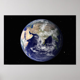 Volle Erde, die Europa und Asien 2 zeigt Poster