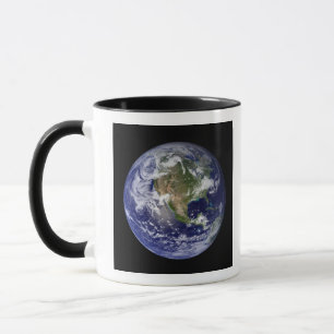 Volle Erde, die Nordamerika 3 zeigt Tasse