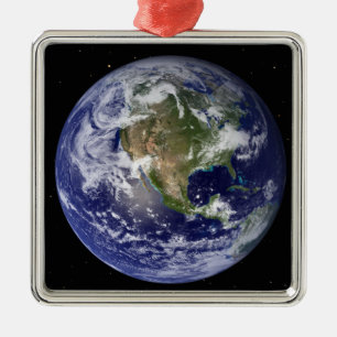 Volle Erde, die Nordamerika 4 zeigt Ornament Aus Metall