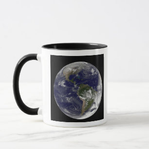 Volle Erde, die Nordamerika und SüdAmer 5 zeigt Tasse