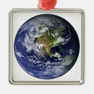 Volle Erde, die Nordamerika zeigt Ornament Aus Metall