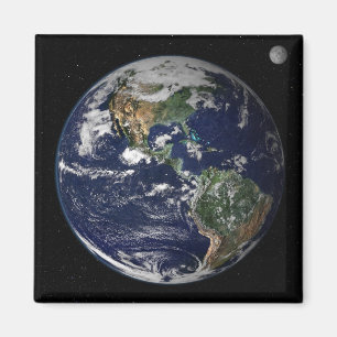 Volle Erde, die Norden und Südamerika zeigt Magnet