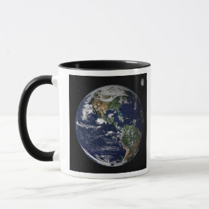 Volle Erde, die Norden und Südamerika zeigt Tasse