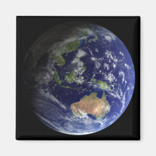 Volle Erde vom Raum, der Australien zeigt Magnet