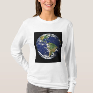 Volle Erde, welche die Westernhemisphäre zeigt T-Shirt