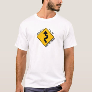 Volle Neigungs-Boogie - kurvenreiche Straße voran T-Shirt