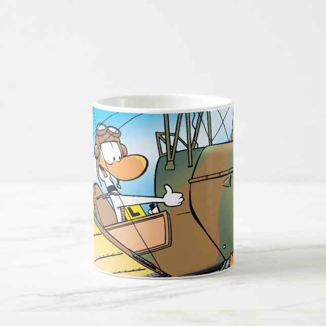 Volle Power-Klingeln-Ente Kaffeetasse (Mittel)