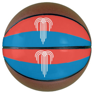 Voller Basketball mit Flagge von Kansas City