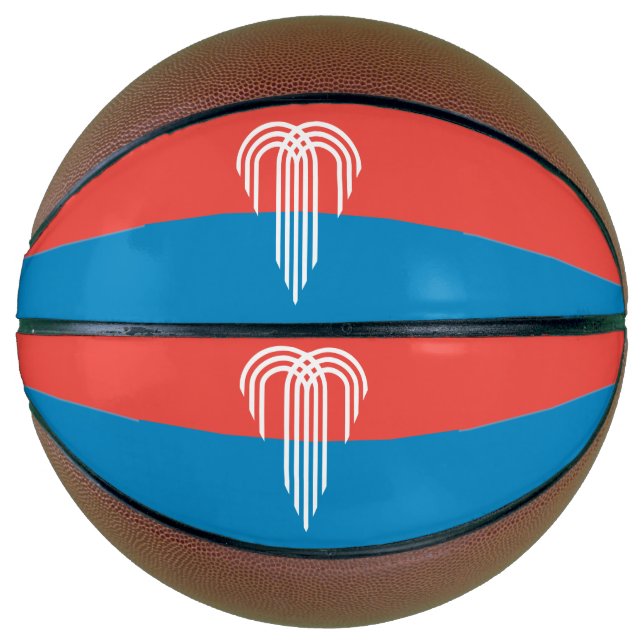 Voller Basketball mit Flagge von Kansas City (Vorderseite)