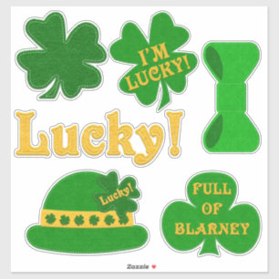 Voller Blarney!   St. Patrick's Day Aufkleber