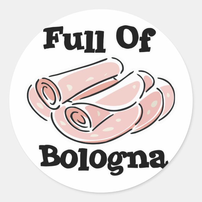 voller Bologna Runder Aufkleber (Vorderseite)