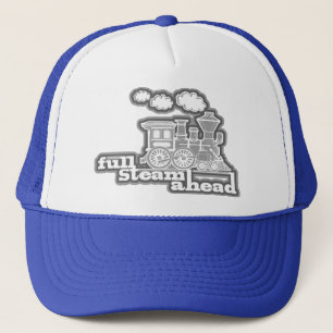"voller Dampf voran" Loco-Zug-Monohut Truckerkappe