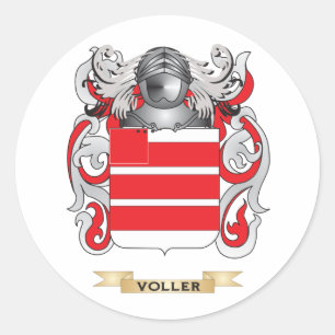 Voller Familienwappen (Wappen) Runder Aufkleber