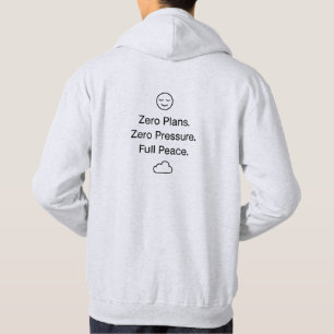 Voller Frieden Minimal ästhetische Hoodie - kühl u