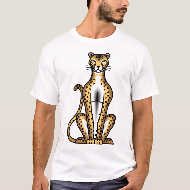 Voller Gepard T-Shirt (Vorderseite)
