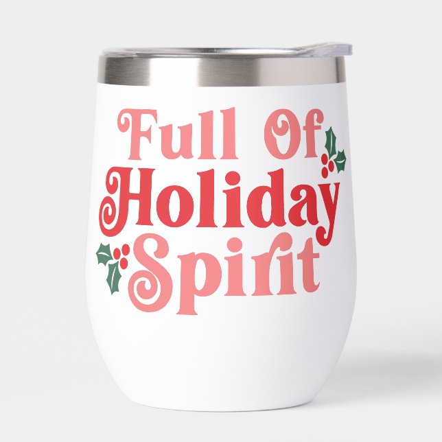 Voller Holiday Spirit - festliche Typografie (Links)