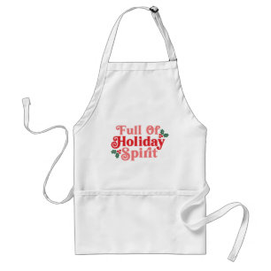 Voller Holiday Spirit - festliche Typografie Schürze