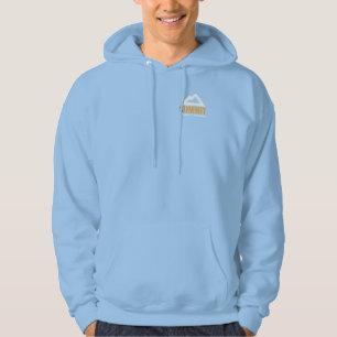 Voller Hoodie der Männer Zipmit Logo-an Rückseit