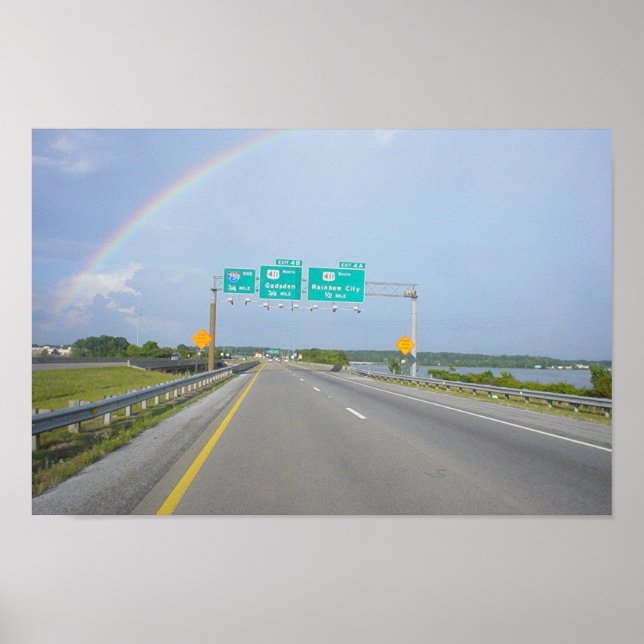 Voller Regenbogen 1 Poster (Vorne)