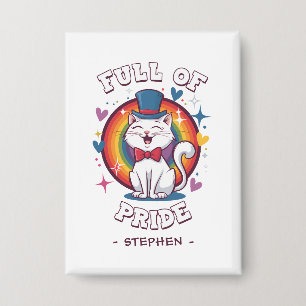 Voller Stolz LGBTQ Cat Pride Button