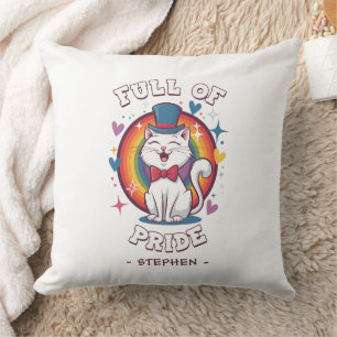 Voller Stolz LGBTQ Cat Pride Kissen