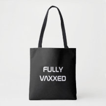 Voller Vaxxed schwarzer Sondertext minimalistisch
