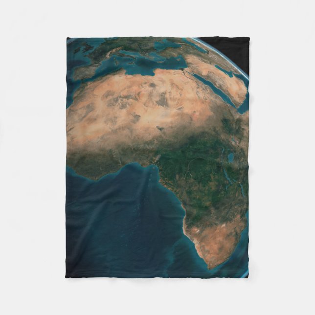 Vollerde aus dem Weltraum über dem afrikanischen K Fleecedecke (Vorderseite)