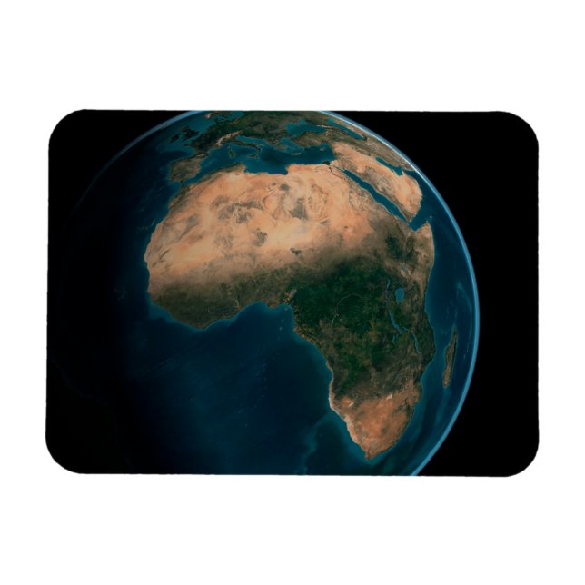 Vollerde aus dem Weltraum über dem afrikanischen K Magnet (Horizontal)