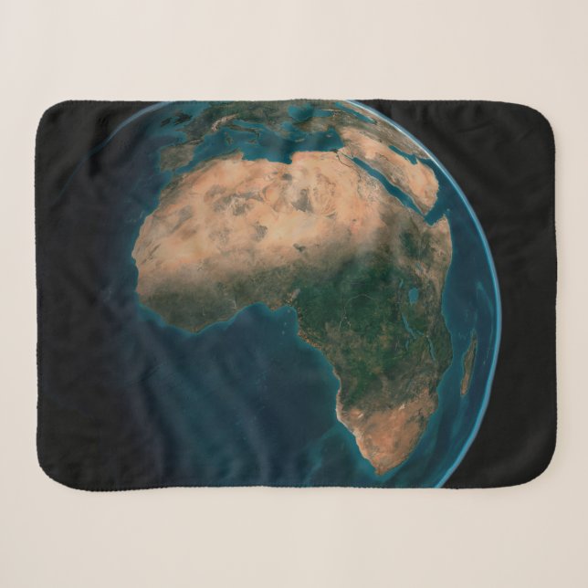 Vollerde aus dem Weltraum über dem afrikanischen K Sherpadecke (Vorderseite (Horizontal))