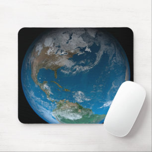 Vollerde mit Nord- und Südamerika. Mousepad