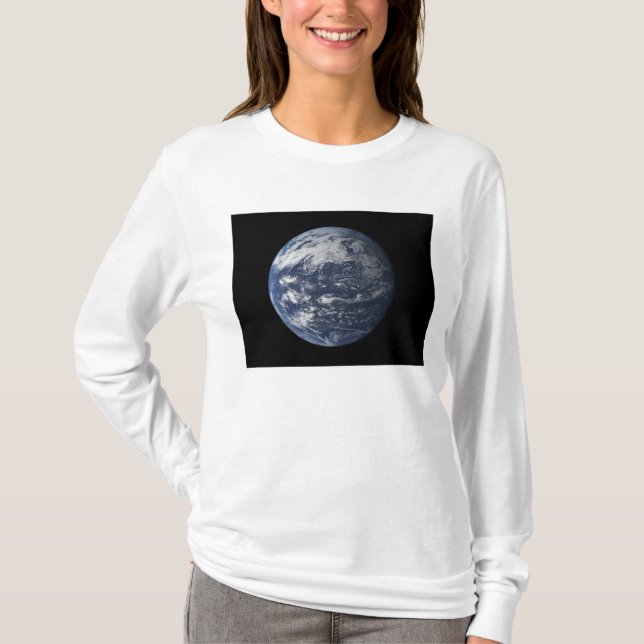 Vollerde zentriert über den Pazifik T-Shirt (Vorderseite)
