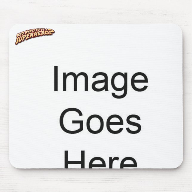 volles body_placeholder, superhero_logo mousepad (Vorne)