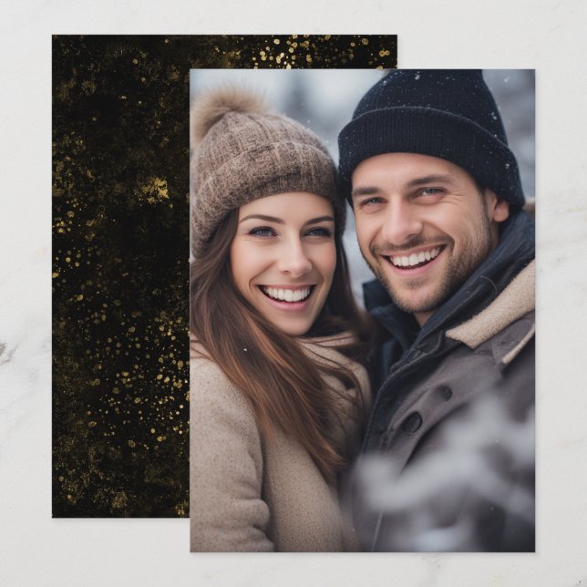 Volles Foto Hochzeitstag für Vellum Einladung (Vorne/Hinten)