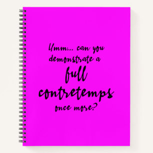 Volles Kontra Magenta Notizbuch