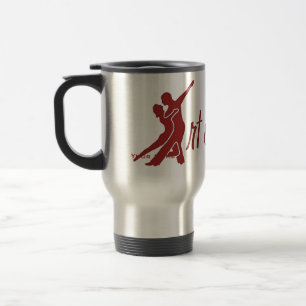 Volles Logo - helles Rot Reisebecher