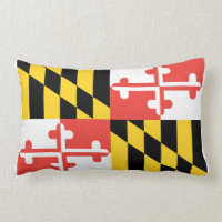Volles Maryland-Flaggen-Wurfs-Kissen