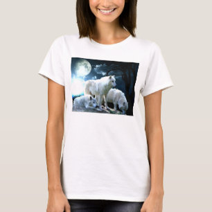 Volles Wolf-Mond Lang-Hülse Shirt