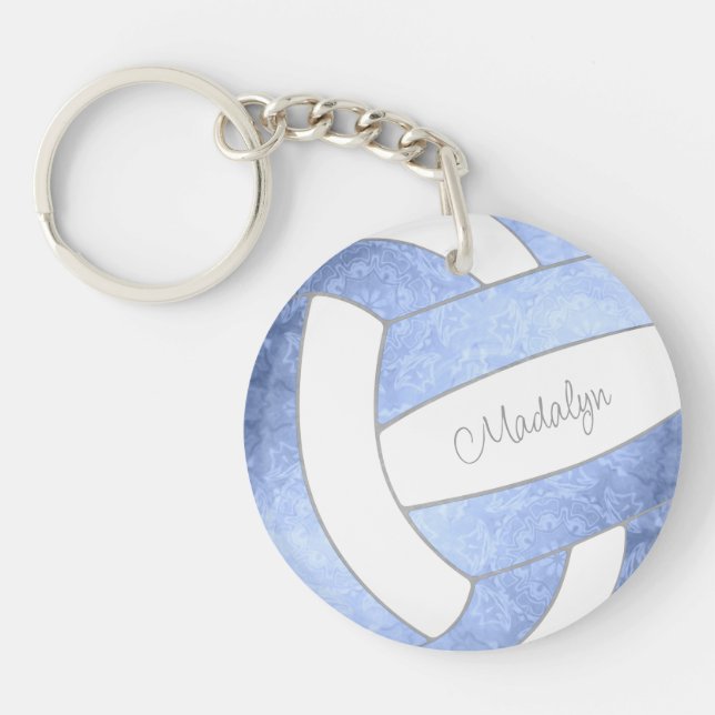 volley-ball bleu clair girly personnalisée (Devant)