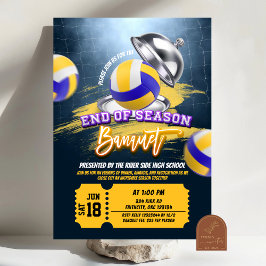 Volley Ball Fin de saison Banquet Party Invitation