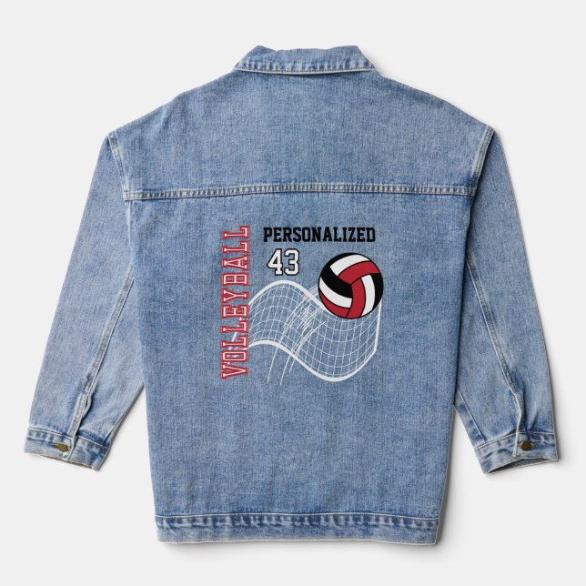 Volley-ball personnalisé - Rouge (Verso)