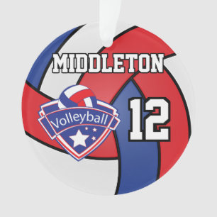 Volley-ball rouge, blanc et bleu  Texte DO-IT-YOUR
