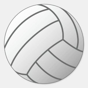 Volley Ball Runder Aufkleber
