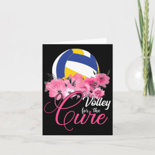 Volley für die heilende Rosa Brustkrebs Schleife - Karte
