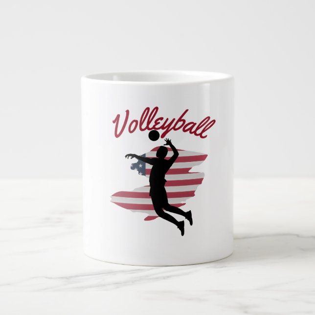 Volley Pride Top Jumbo-Tasse (Vorderseite)