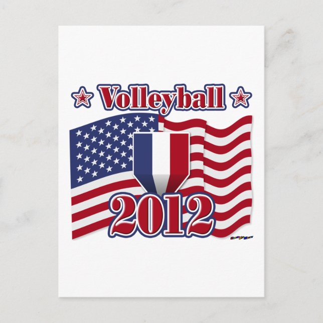 Volleyball 2012 postkarte (Vorderseite)