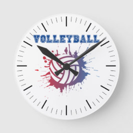 Volleyball 20,3 cm Runde Acrylwand Uhr