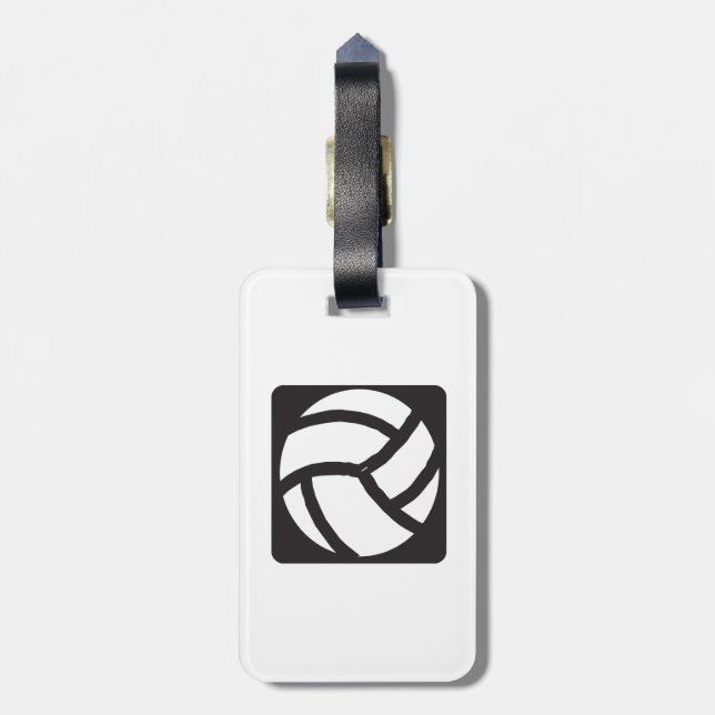 Volleyball 6 gepäckanhänger (Rückseite vertikal)